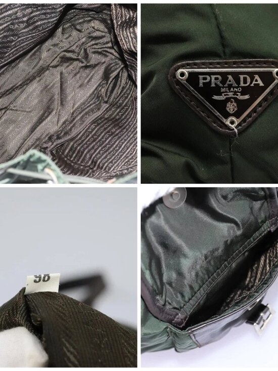 PRADA Backpack Nylon Khaki Auth bs23722 main image 11
